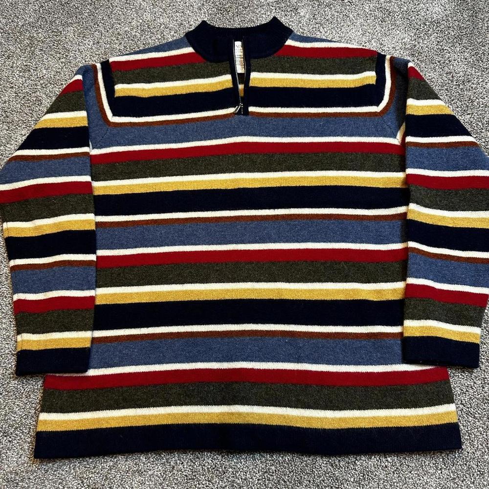Vintage Wool Multicolor Quarter‎ Zip